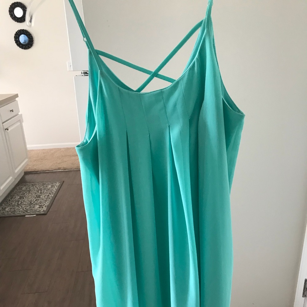 Teal short dress